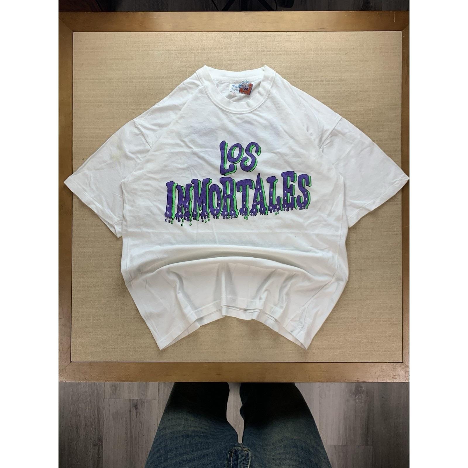 Vintage 1995 Los Immortales Band Double Promotional T Shirt Size Xl